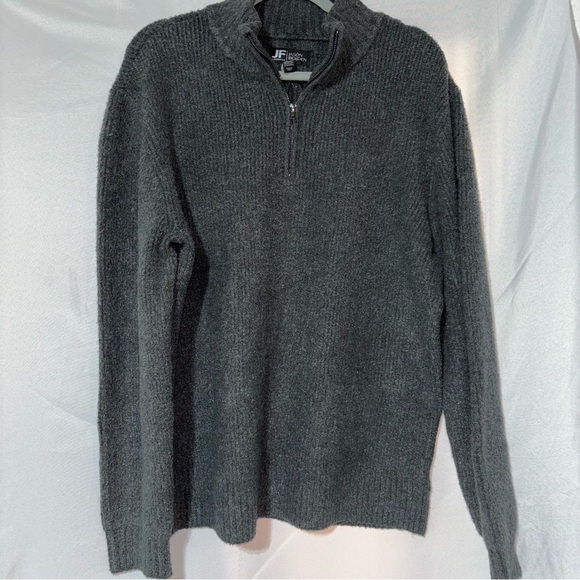 JF J.FERRAR x JASON BOLDEN Other - JF J.FERRAR x JASON BOLDEN Long Sleeve 3/4 Zip Charcoal Sweater Size XL